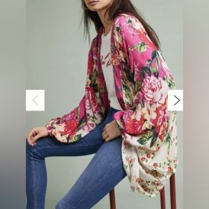 Anthropologie floral kimono